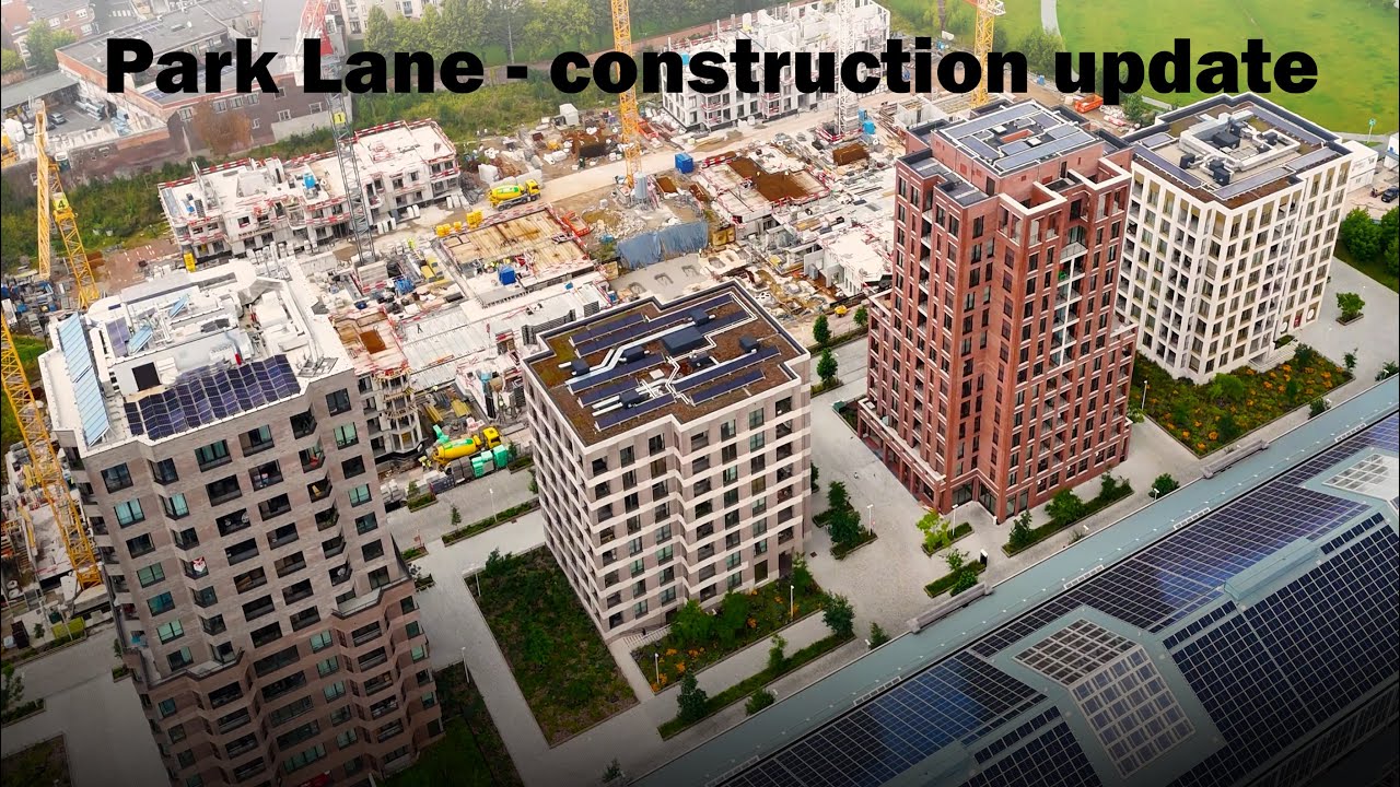Brussels | Park Lane | 2023 construction update | 4K drone