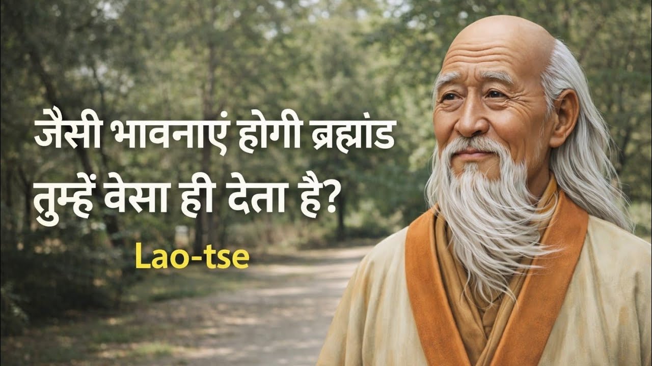 | जैसी भावनाएं होगी, ब्रह्मांड तुम्हे वैसा ही देता है...? Lao-tse 
