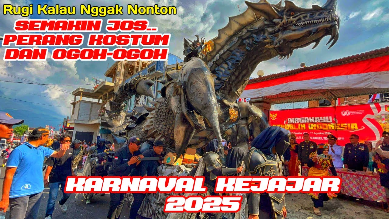 Karnaval Kejajar Agustus 2025 Perang Kostum Dan Ogoh-ogoh semakin Keren