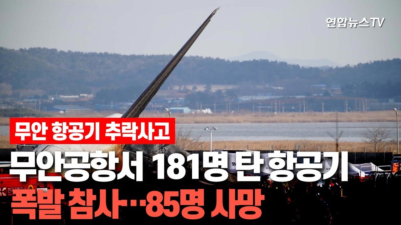 무안공항서 181명 탄 항공기 폭발 참사…85명 사망 / 연합뉴스TV (YonhapnewsTV)