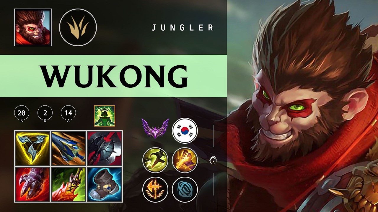 Wukong Jungle vs Lee Sin - KR Master Patch 26.05