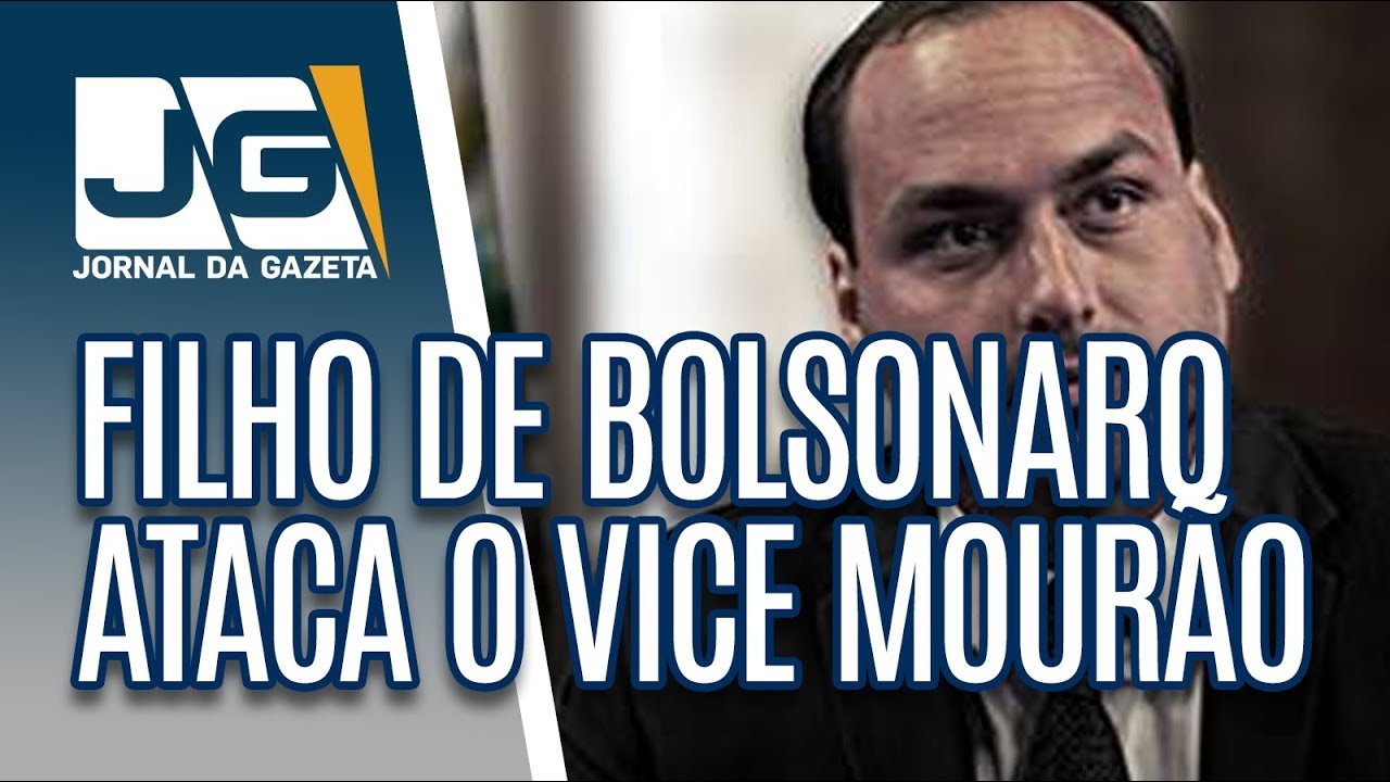 Filho de Bolsonaro ataca o vice Hamilton Mourão