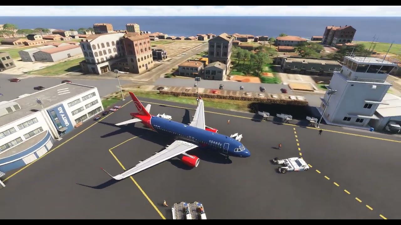 Dangerous approach: from LPFL (Flores, Azores) to LPLA (Lajes, Azores) - Fenix A319 - MSFS 2024 - 4K