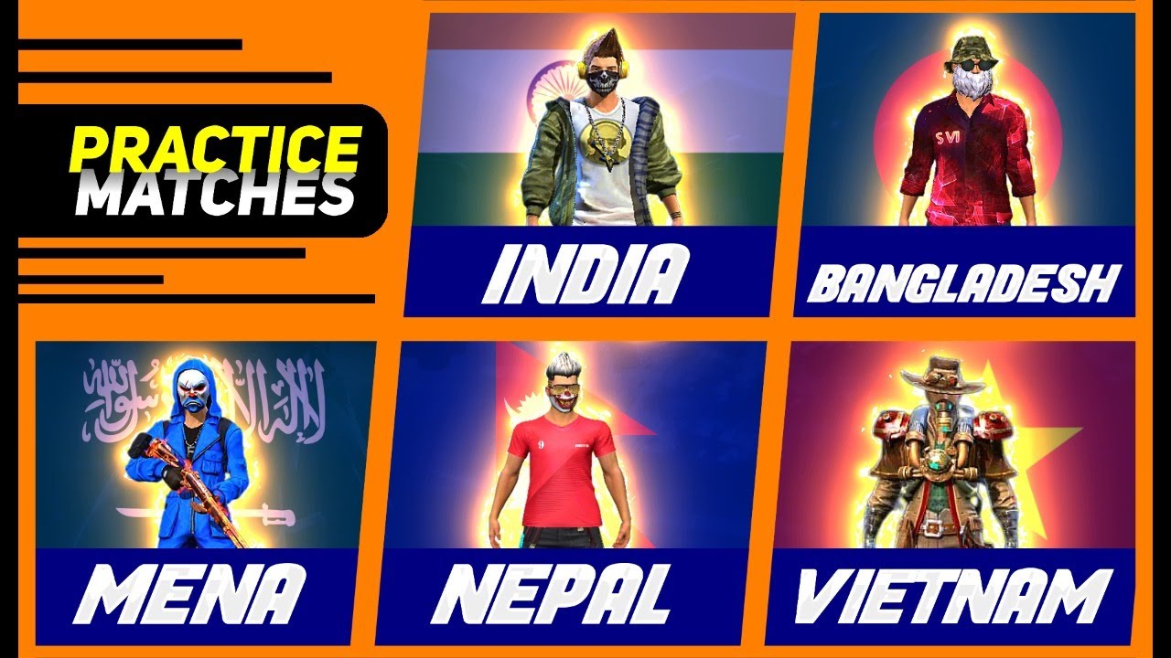 FREE FIRE INDIA VS MENA SERVER CLASH SQUAD PRACTICE MATCHES IN MENA SERVER - FREE FIRE LIVE