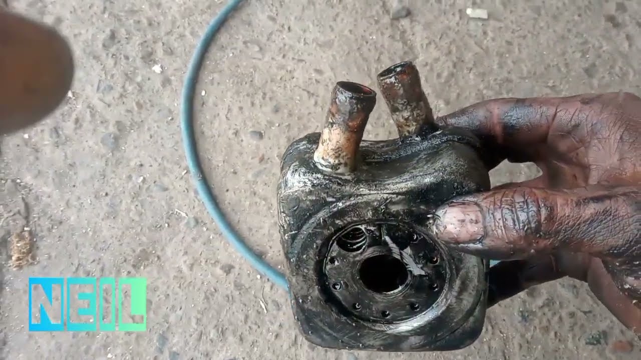Fixing my very rusty Volkswagen T4. Part 32. I change the oil cooler 2.4d