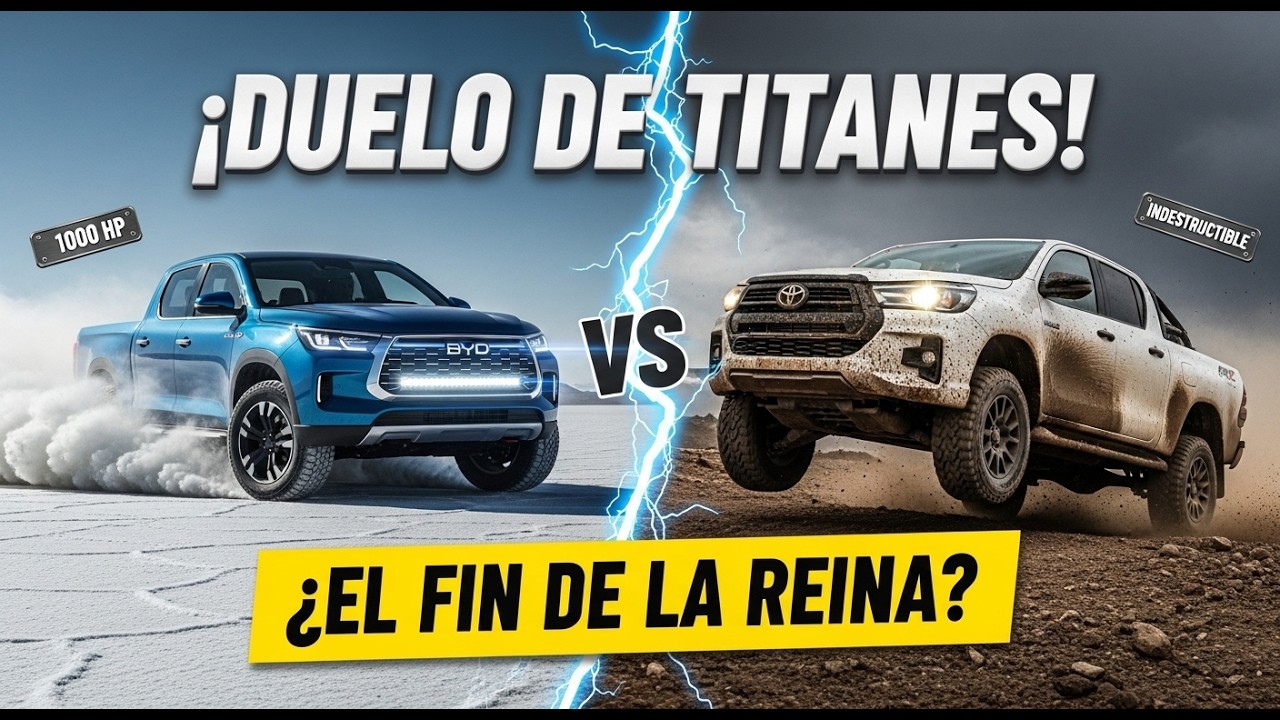🔥 Eléctrica china vs leyenda japonesa: SHARK vs HILUX