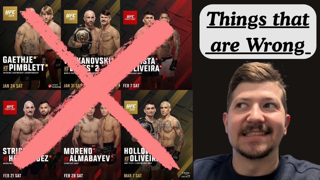 Things that are wrong with every UFC main event of 2026 (So far)