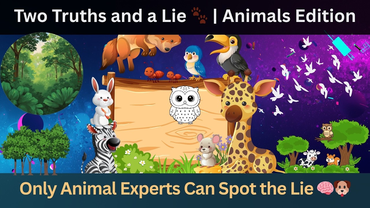 Two Truths and a Lie 🐾 | Animals Edition (Can You Spot the Lie?)