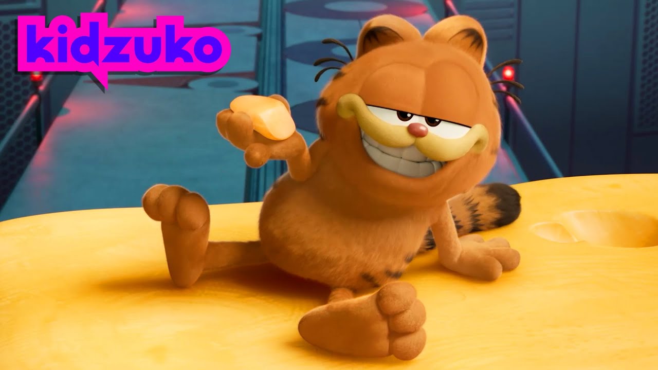 😸 The Great Cheese Heist! 🧀 | The Garfield Movie | Best Bits! | @Kidzuko
