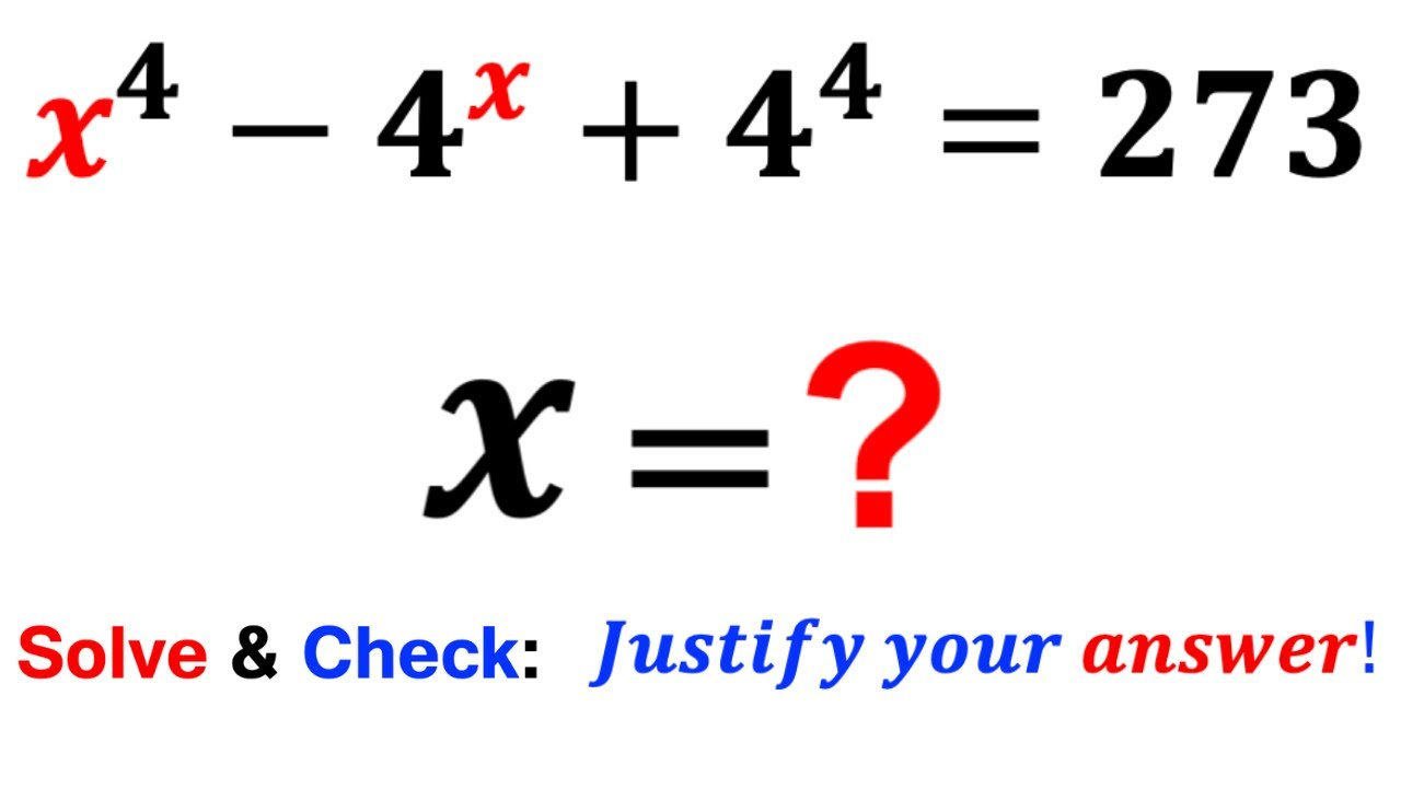 Can you solve and check for X values? | (Exponents) | #math #maths