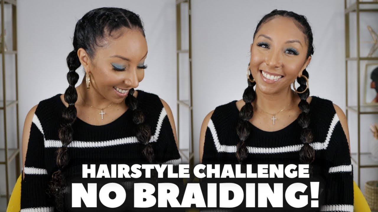 Hairstyle Challenge, No Braiding! | BiancaReneeToday
