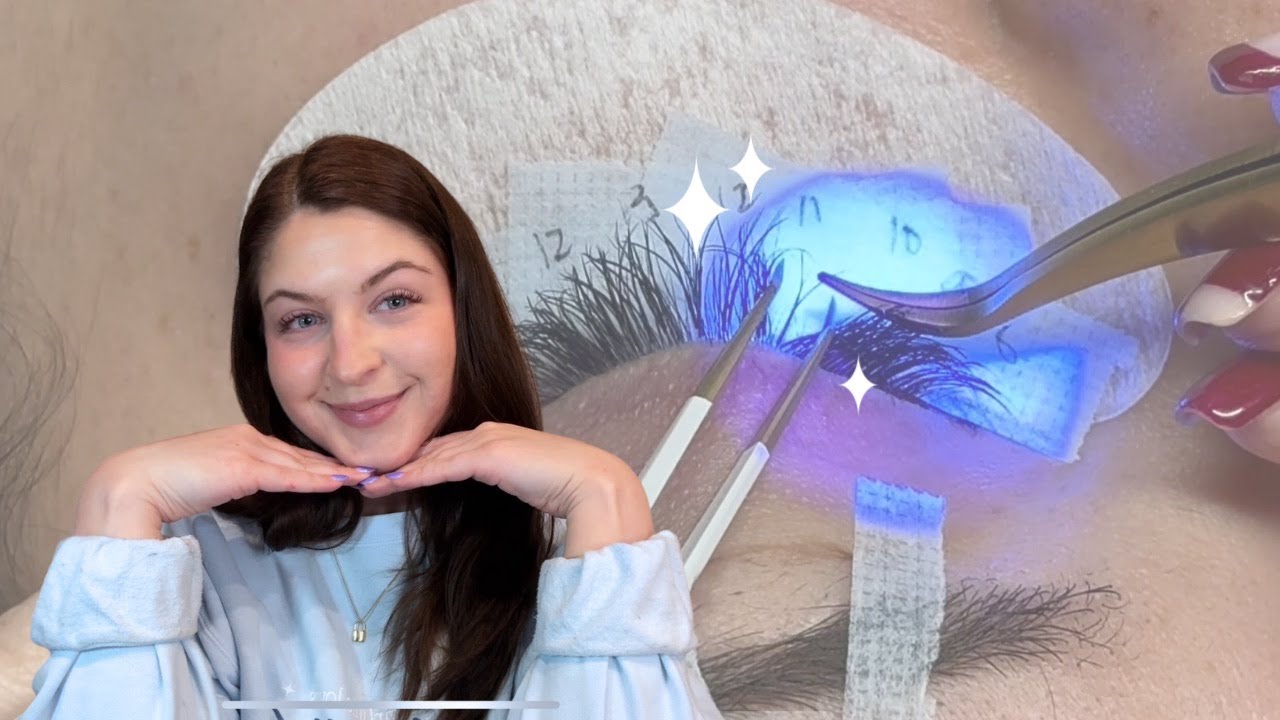 lash with me using an LED UV lash system!