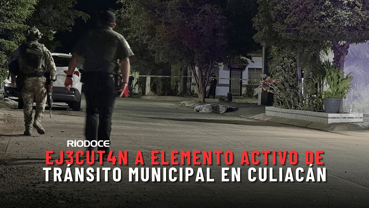 Ejecut@n a elemento activo de tr&aacute;nsito municipal en Culiac&aacute;n