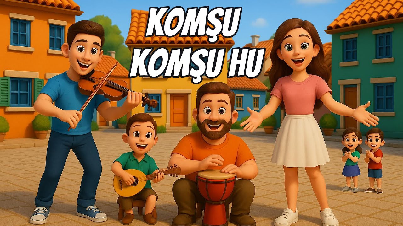 Komşu komşu Hu Hu Oğlun Geldimi- &Ccedil;ocuk Şarkısı - HA YAPIM (Official)