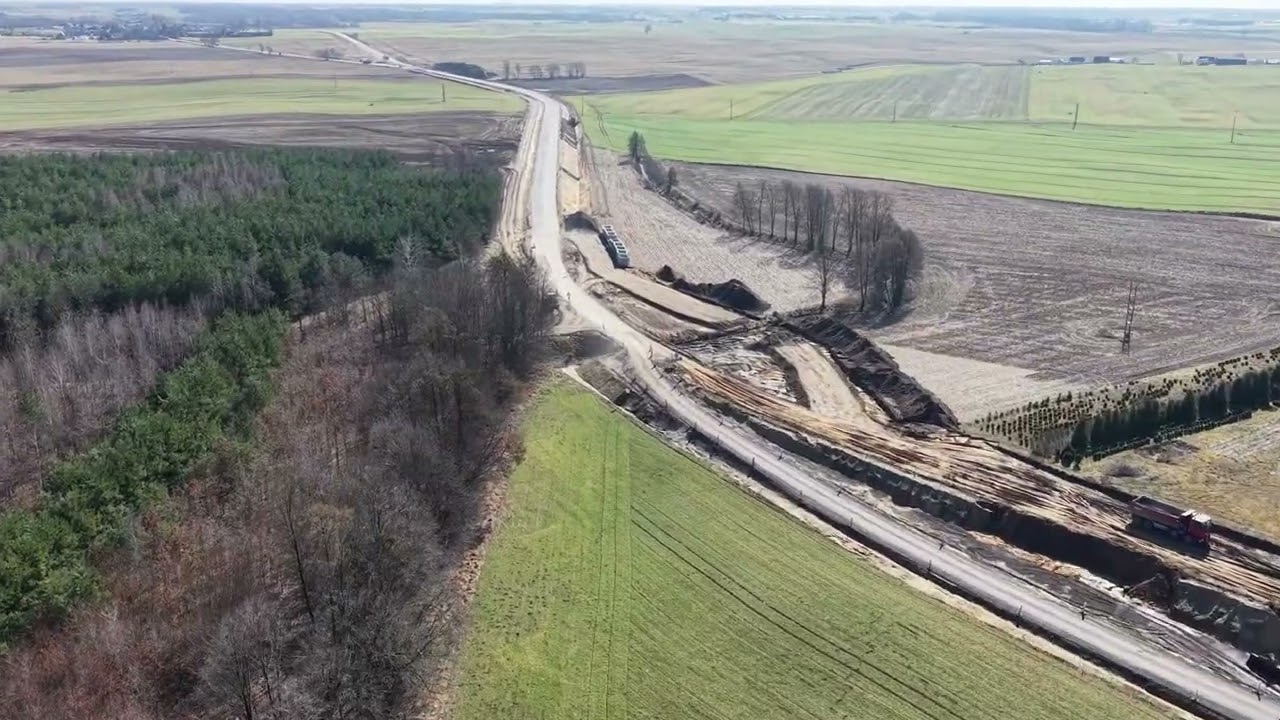 Rozbudowa DK25 Obodowo - Mąkowarsko, marzec 2026 r.