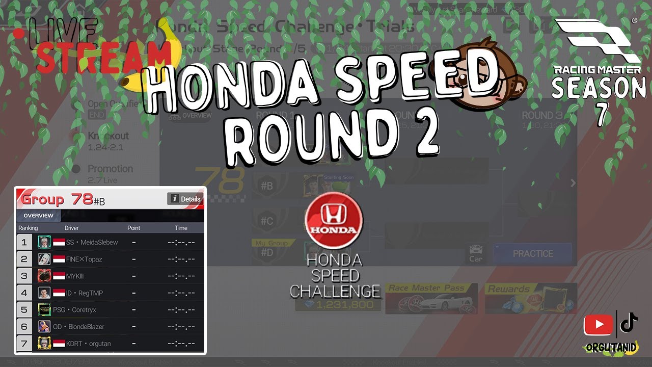 Day 4, Honda Speed Challenge Rd. 2 | Racing Master | Livestream D-153 Streamer Magang