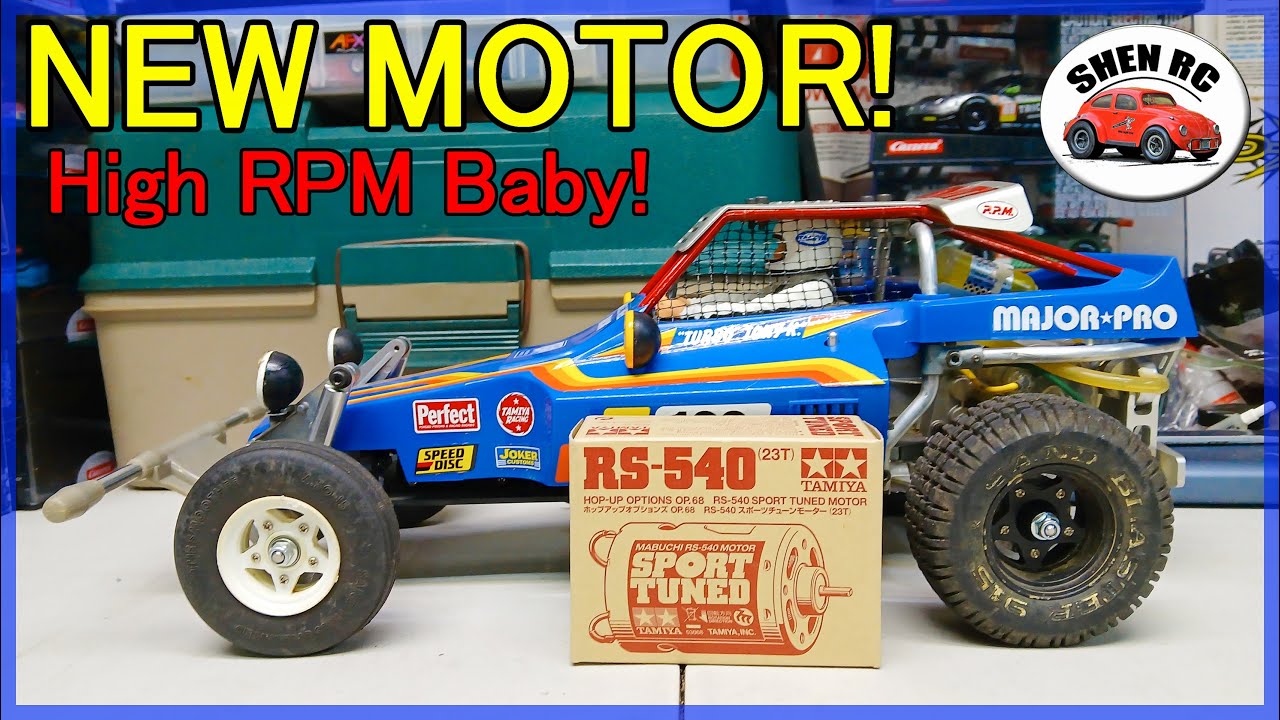 TAMIYA MOTOR UPGRADE Fighting buggy Sport Tuned VS Stock 540