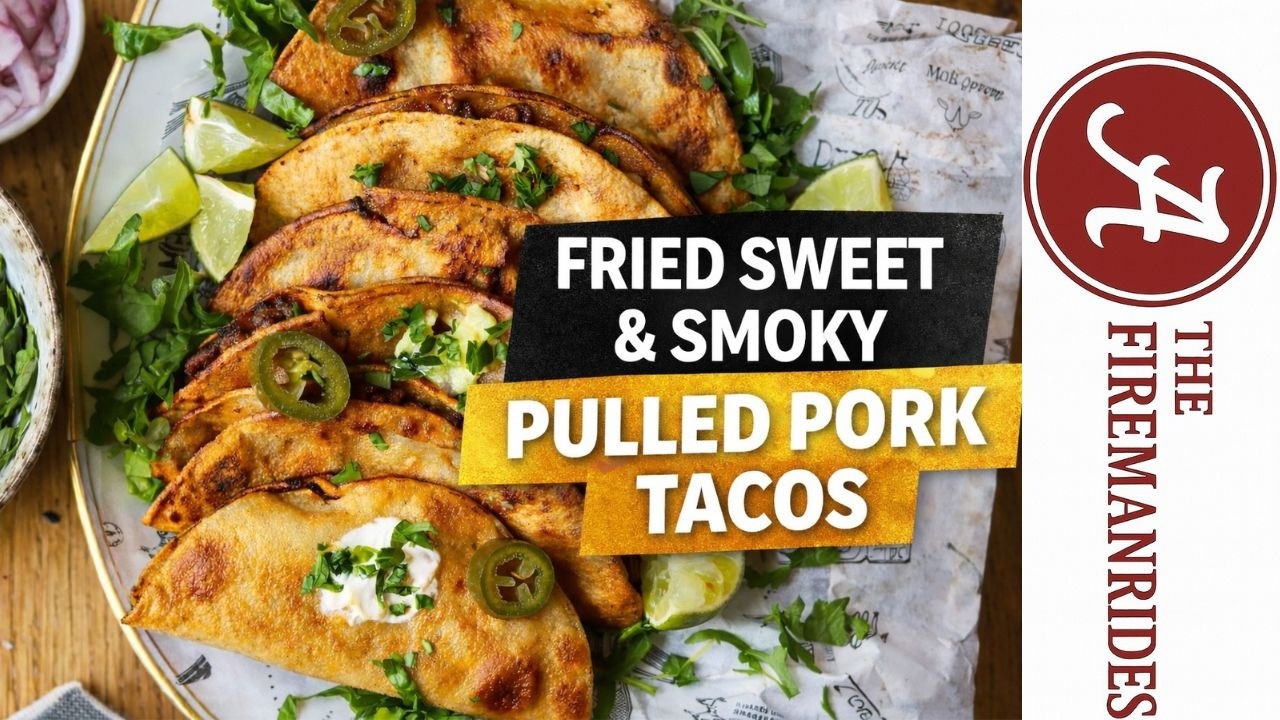 Fireman Cooks | Sweet & Smoky Fried Pulled Pork Tacos