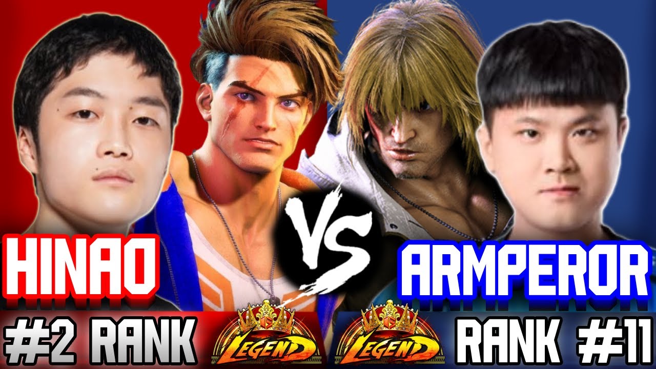 SF6 ▰ HINAO (#2 Rank LUKE) vs ARMPEROR (#11 Rank KEN) ▰ Street Fighter 6 Replays