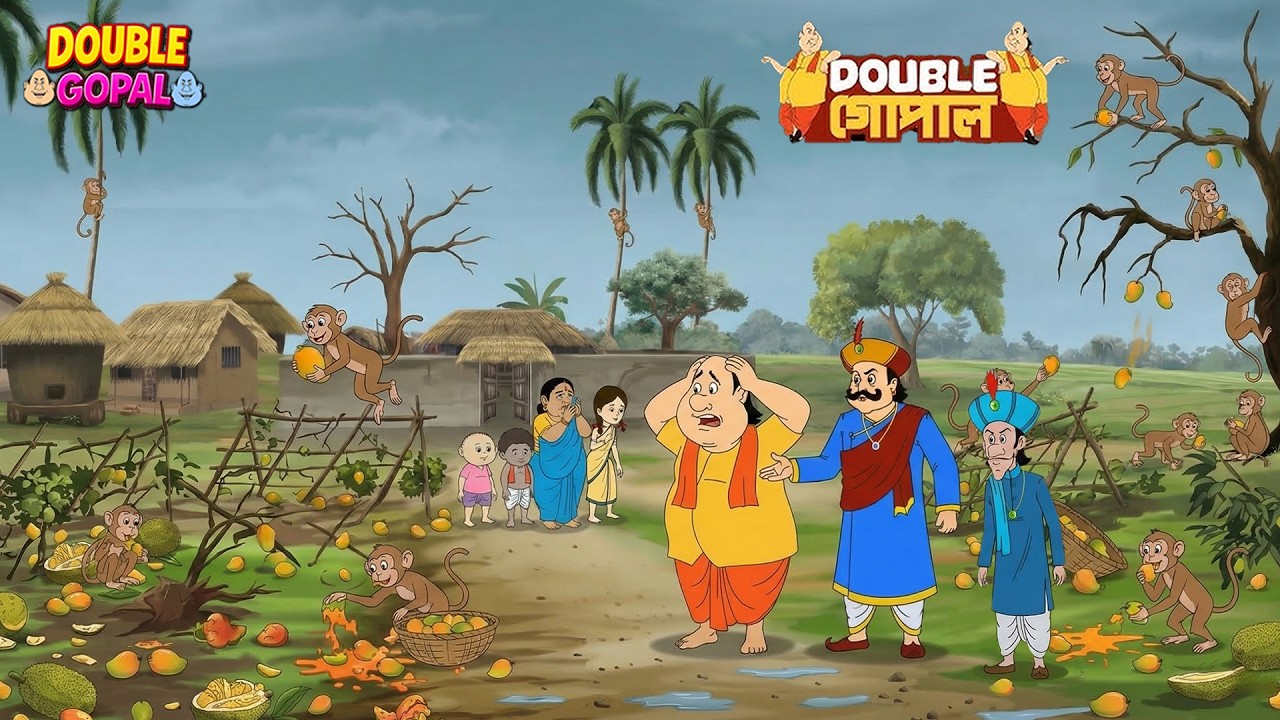 বানররা তাণ্ডব চালাল! গোপাল দাদার পুরো বাগান হয়ে গেল বরবাদ। | Gopal Bhar | গোপালভাঁড় | Double Gopal