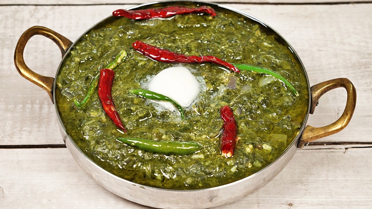 Authentic Sarson da Saag Recipe | Traditional Punjabi Style