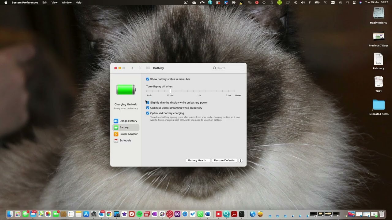 Turn Off Screen Dimming on Mac