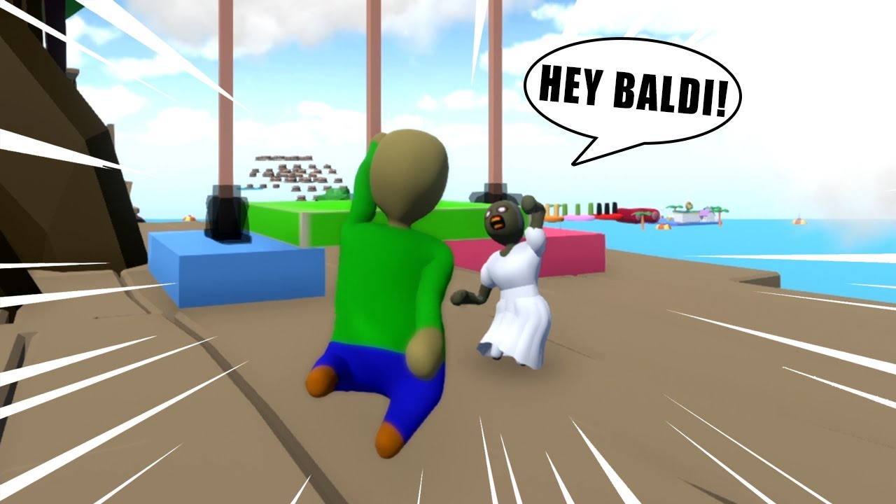 GRANNY AND BALDI WORKING TOGETHER in HUMAN FALL FLAT