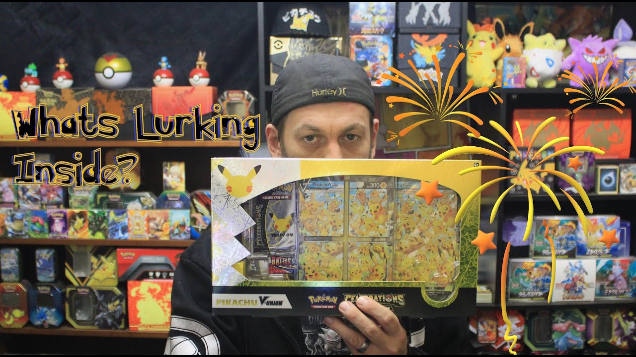 Pok&eacute;mon Celebrations Pikachu V-Union Collection Box Opening!