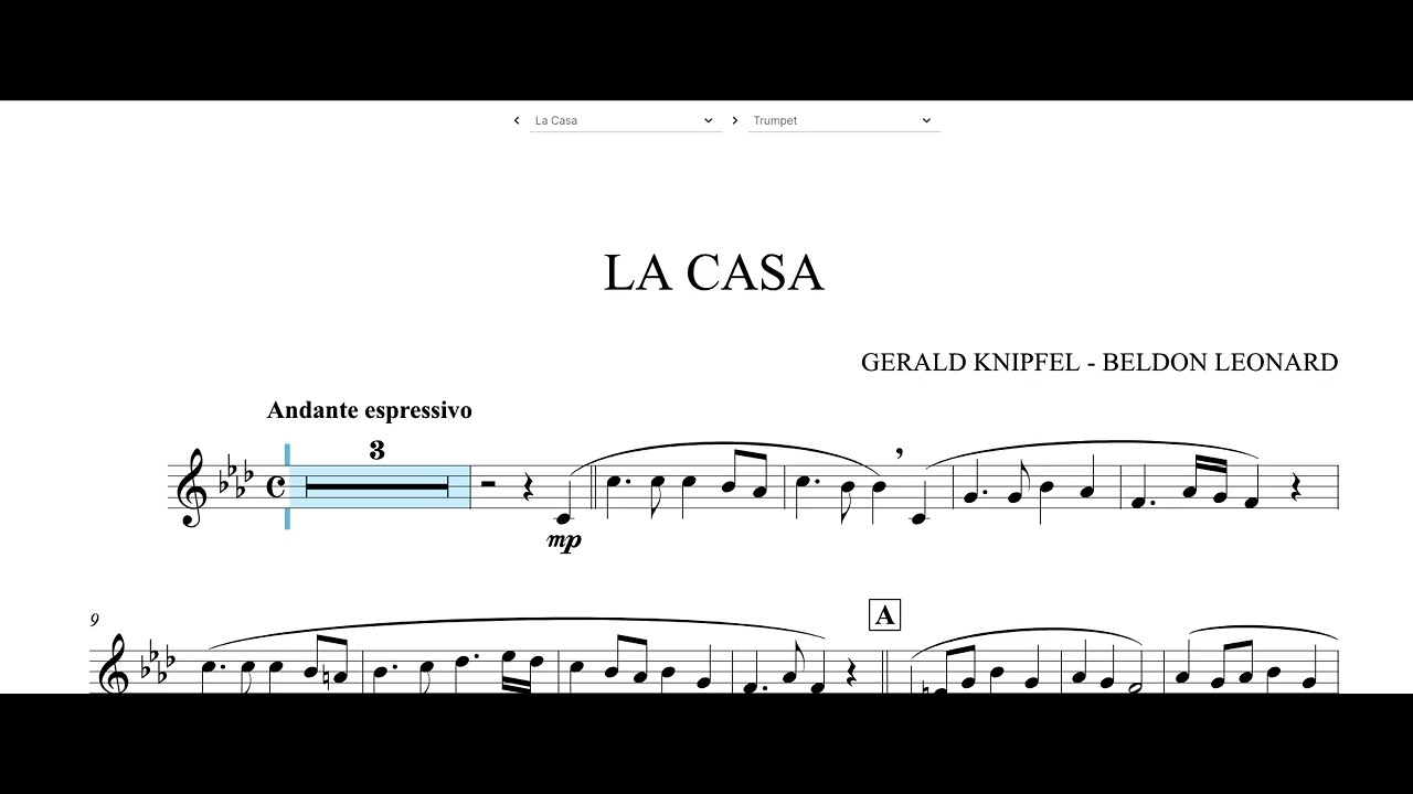 La Casa - Trumpet & Piano