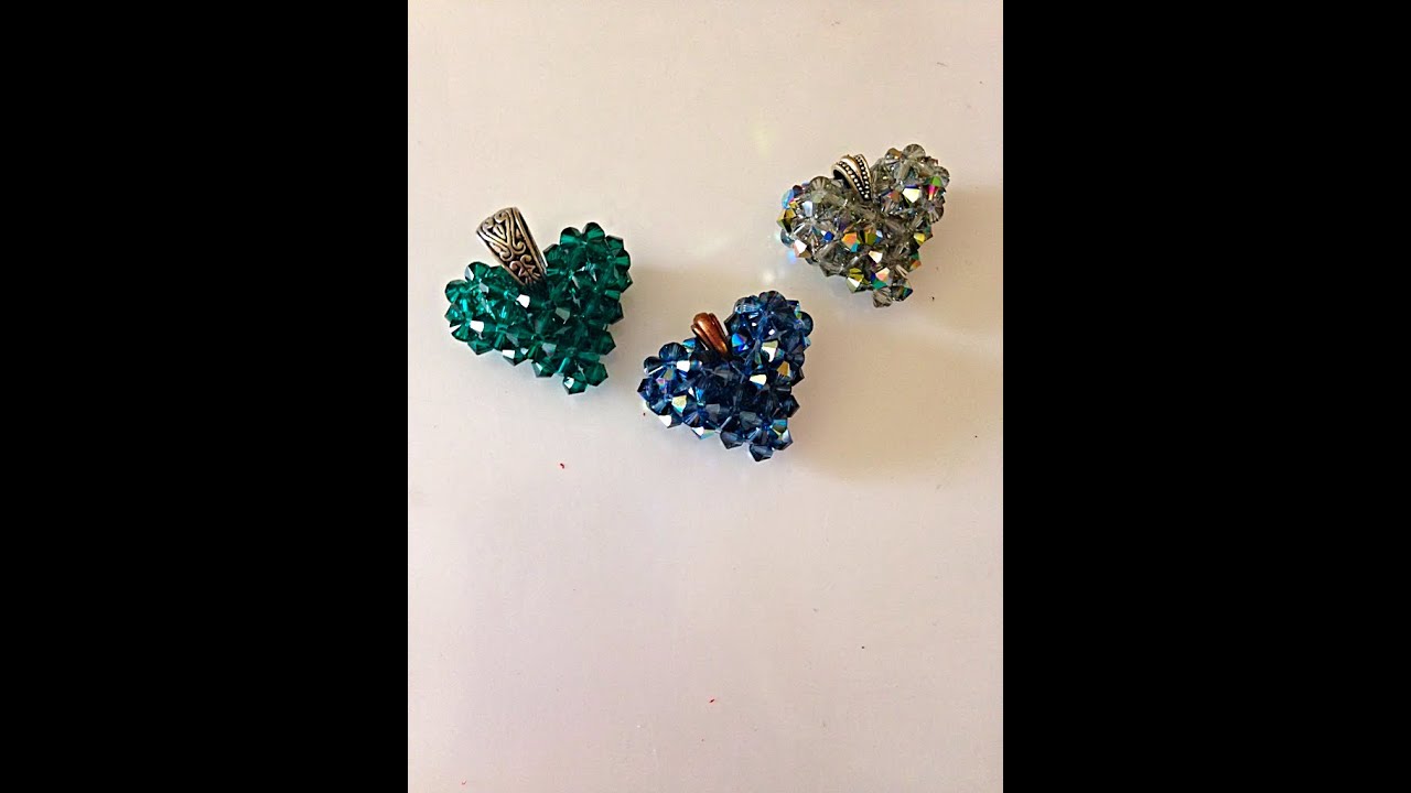 Make a Swarovski Crystal Heart, step-by-step