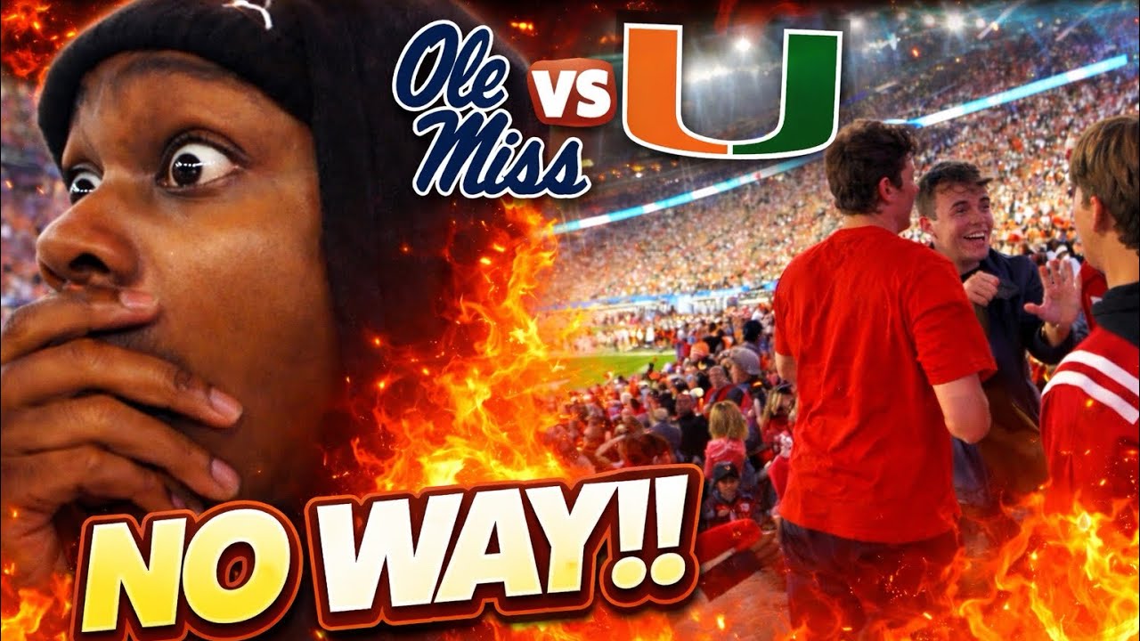 Miami Vs Ole Miss Had The Craziest Ending😳💯‼️
