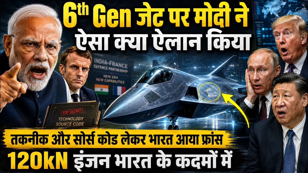 6th Generation जेट पर मोदी का भयंकर ऐलान, फ्रांंस के FCAS में एंट्री, कदमों में 120kN इंजन तकनीक