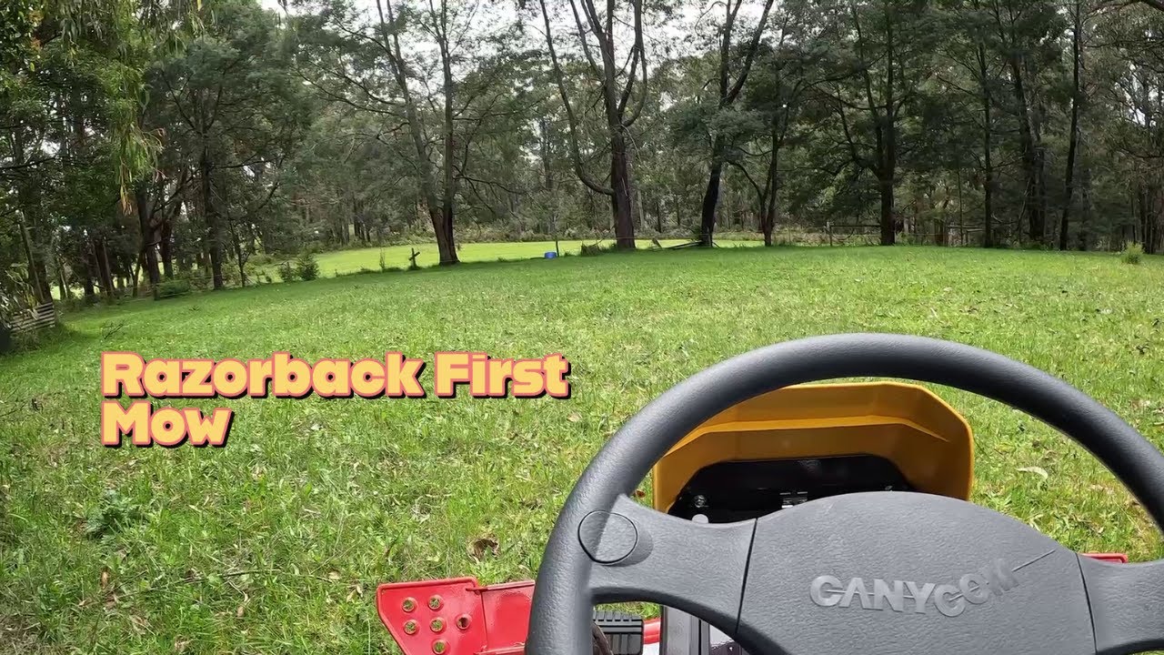 Razorback Mower First Mow
