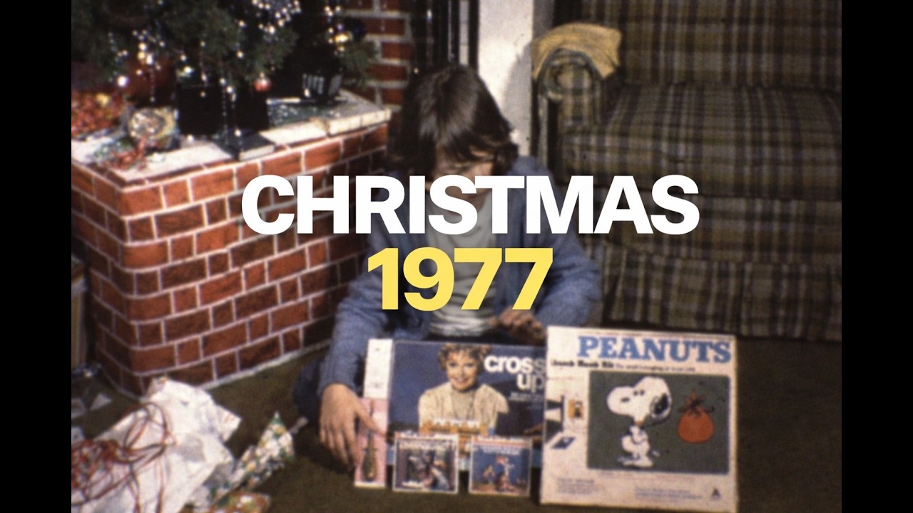 1977 Christmas | Vintage Archival Film of Family Holidays & Opening Presents