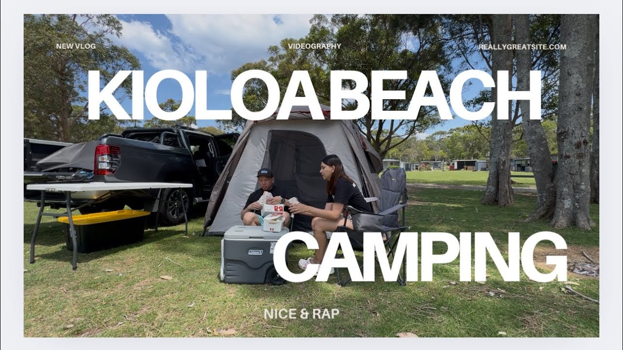 Kioloa Beach Camping ⛺️  (Our 3rd Camp in Australia )#camping 