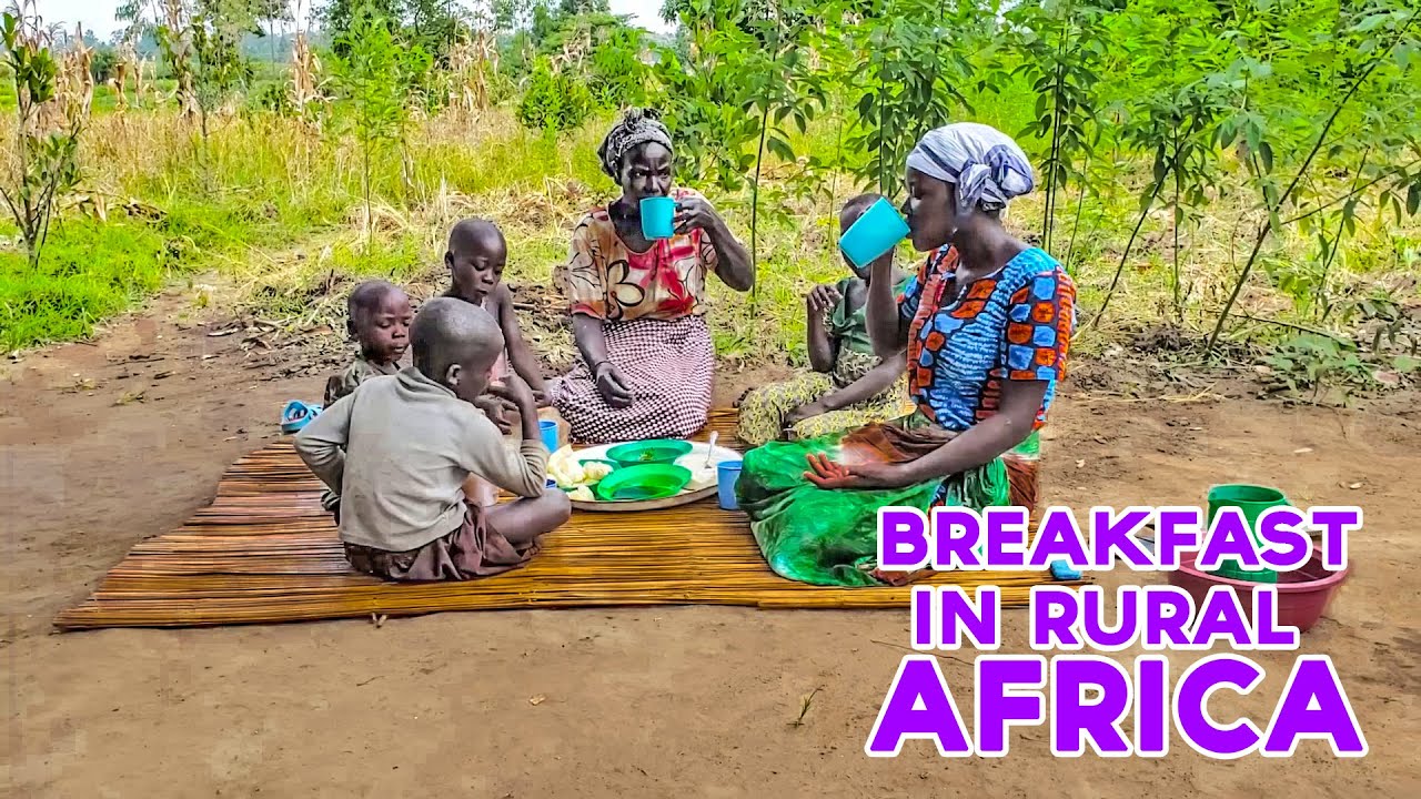 African Village Girl's Life//Village food//Breakfast