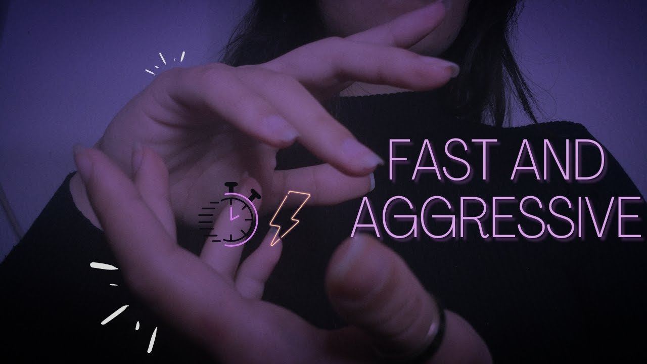 ASMR| RÁPIDO y AGRESIVO. Tapping y scratching + no talking.