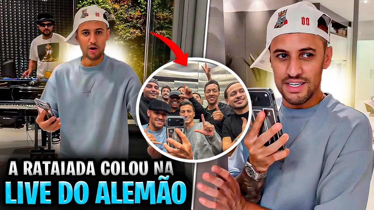 MELHORES MOMENTOS DA LIVE DO WESLEY ALEMÃO DA RESENHA NO APARTAMENTO DEU RIUIM!🚨🚓