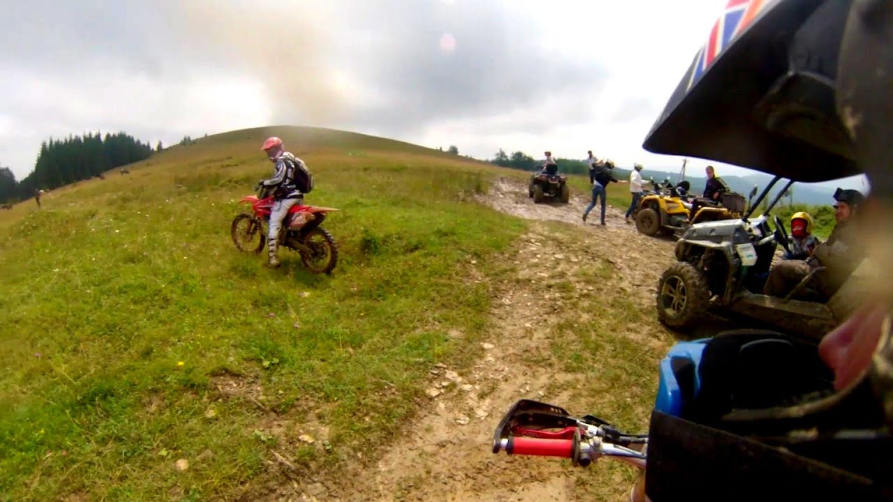 Gopro Hero 4 (Білі ослави ендуро карпати) Gopro Enduro white oslavy Carpathians//Honda crf 250r