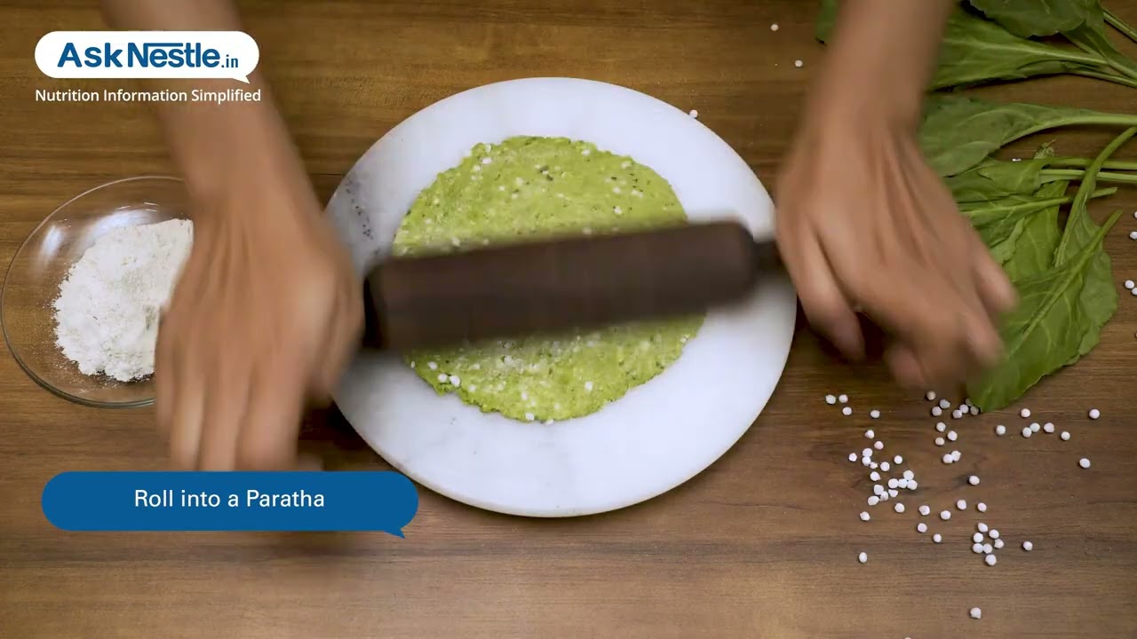 Spinach Sago Paratha Recipes | Healthy Food Recipes | Ask Nestl&eacute;