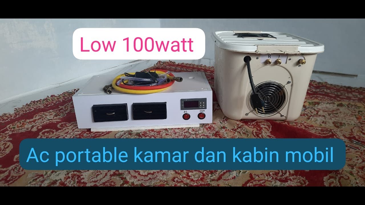 cara pasang ac portable mobil pickup/truk cukup sedingin ac, kamar kost irit daya 150watt.