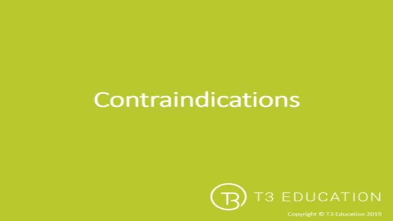 Sports Massage Theory:  Contraindications