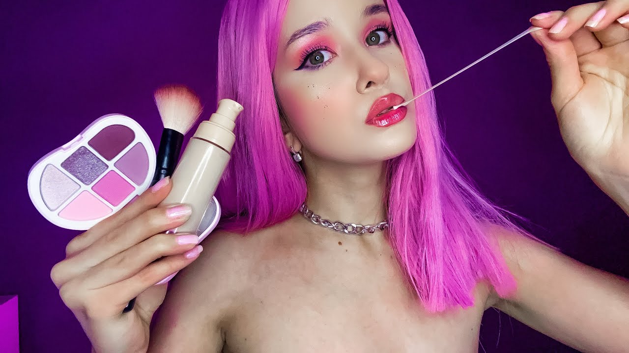 ASMR Makeup💕ГРУБАЯ ТОКСИК Одноклассница делает МАКИЯЖ тебе Ролевая Игра. Fast & Agressive. Gum