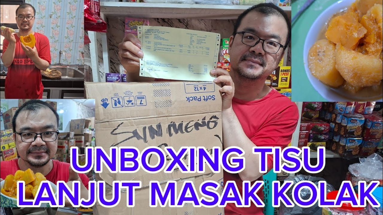 UNBOXING TISU LANJUT MASAKKOLAK#fyp#viral#virals#unboxing#tisu#kolak#labu#pisang#gulapasir#gulamerah