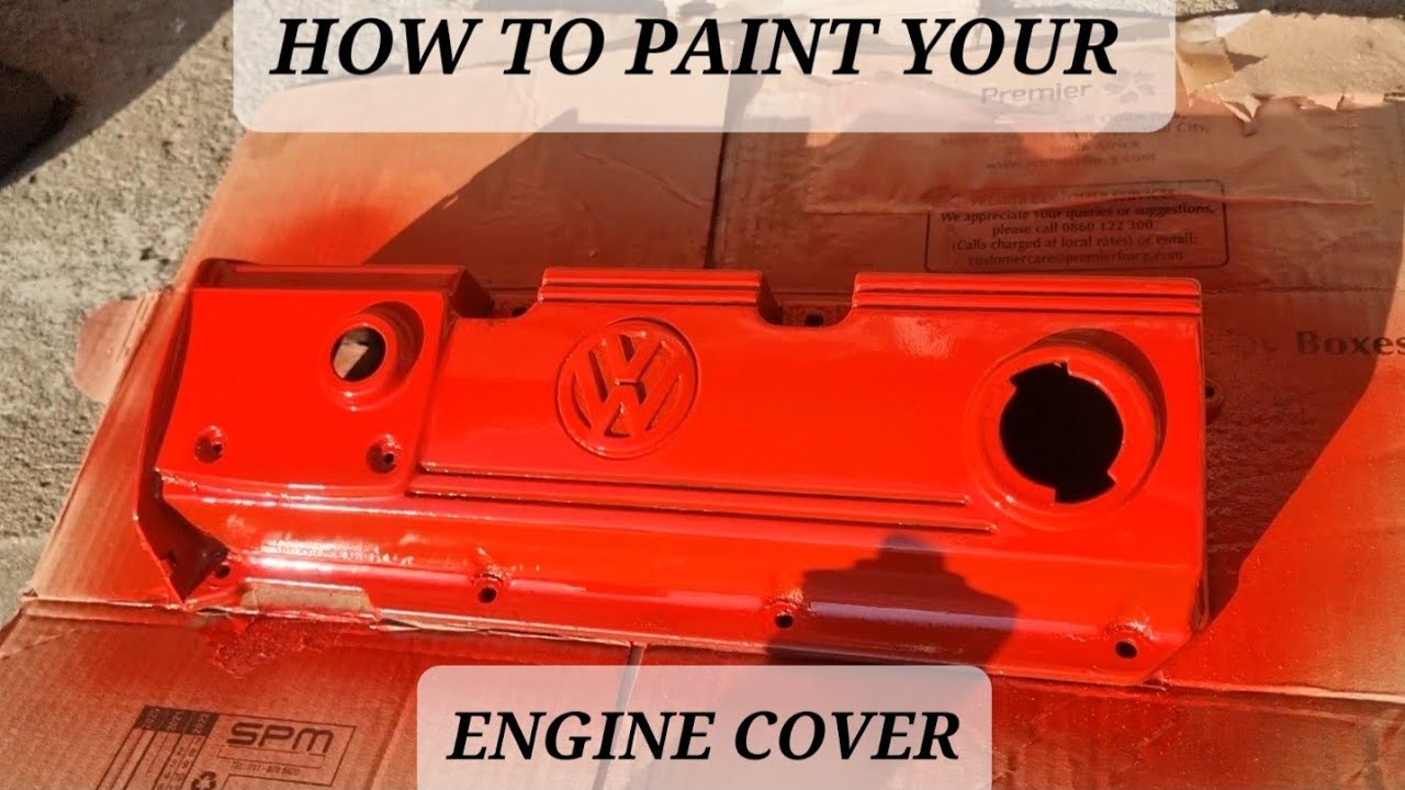 How to paint a valve/tappet cover on a vw mk1 golf (step by step)