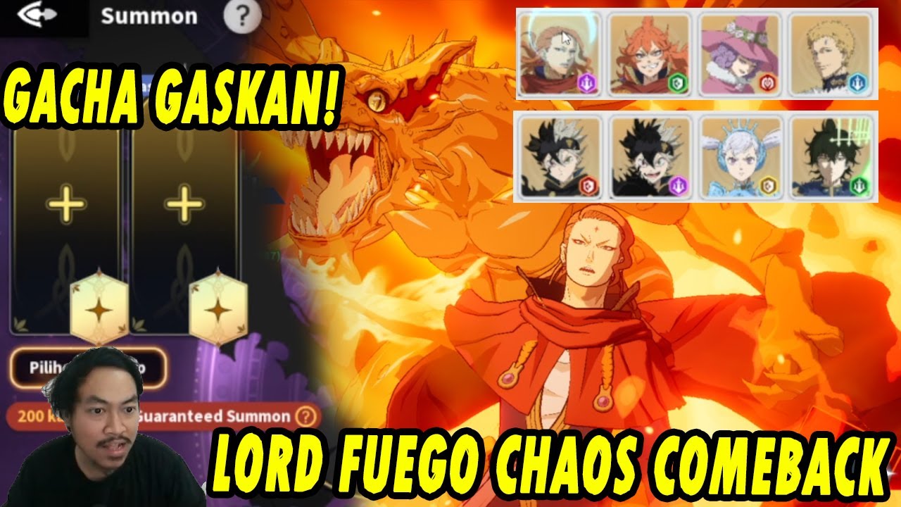🍀🍀AKHIRNYA LORD FUEGOLEON CHAOS COMEBACK!! MARI KITA GACHA!! - BLACK CLOVER MOBILE