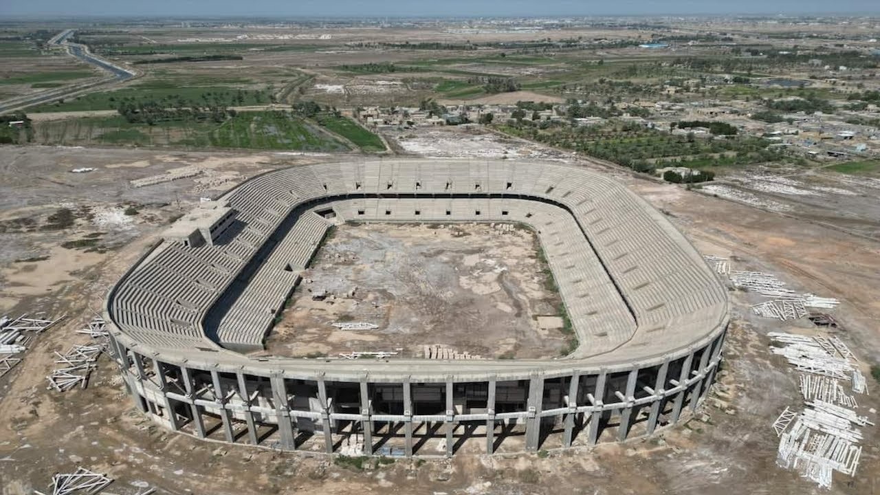 Al-Sunbula Stadium in Iraq | ملعب السنبلة الدولي في الديوانية العراق