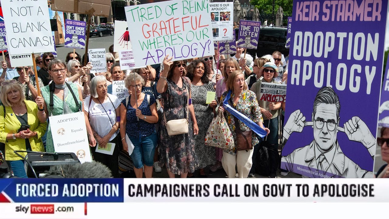 Adoption apology interview – Rebecca Rose & Karen Constantine, SKY News
