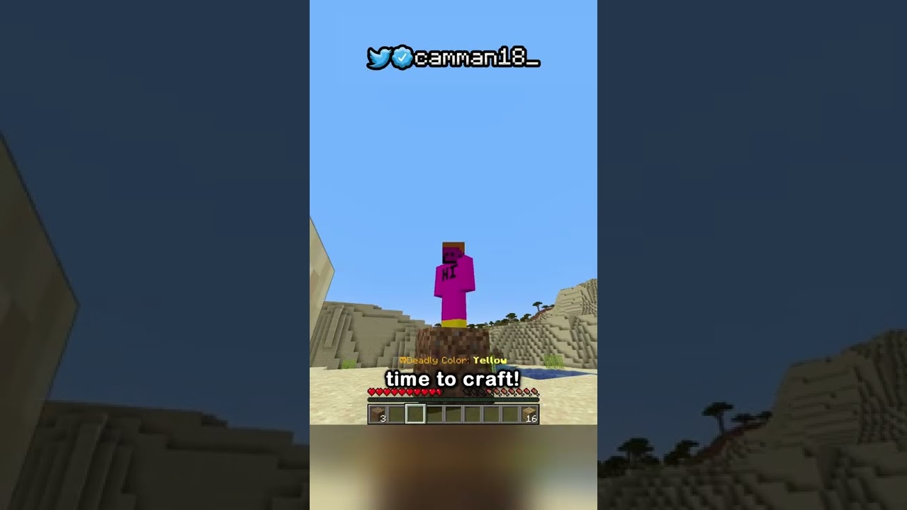 Minecraft, But I Can't Touch Randomly Changing Colors...