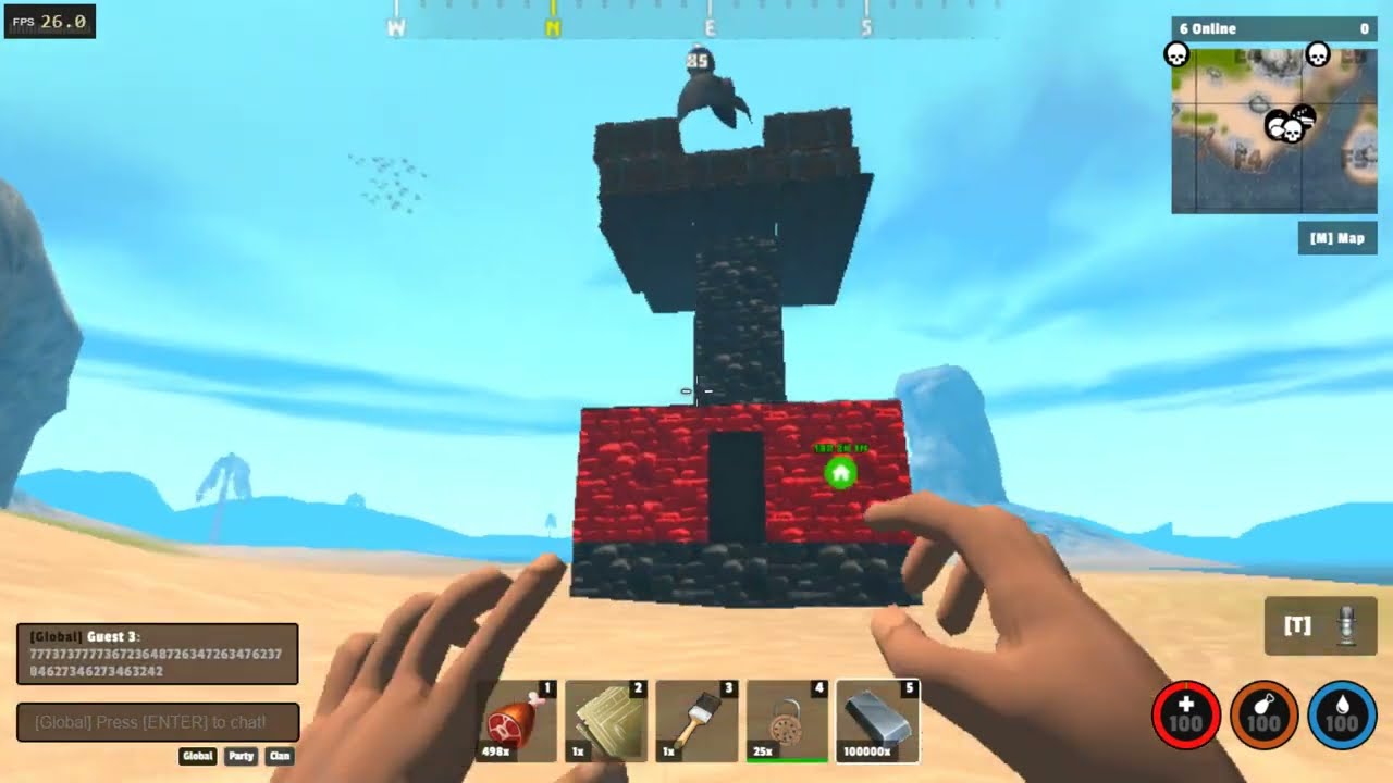 Building an easy PvP base with 16 flooting storages!!! 🔥